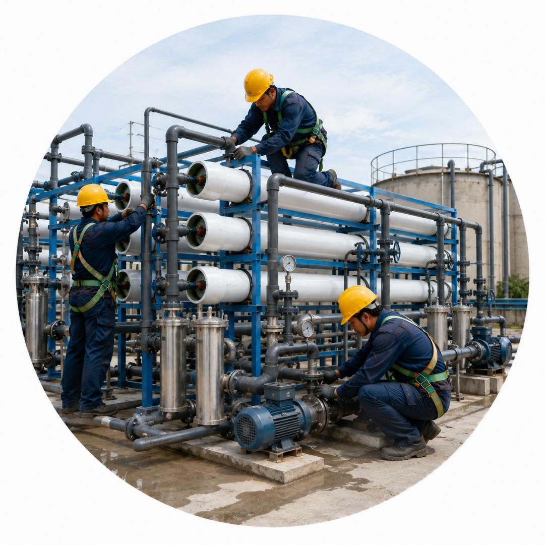 Thi công hệ thống xử lý nước